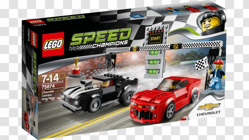 LEGO 75874 Speed Champions Chevrolet Camaro Drag Race Yenko Lego - Brand - Model Car Transparent PNG