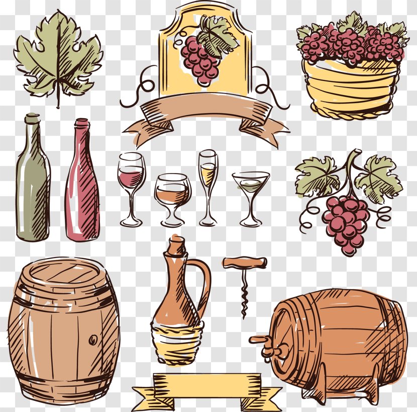 Vector Graphics Royalty-free Stock Photography Clip Art Illustration - Royaltyfree - Wine Related Transparent PNG
