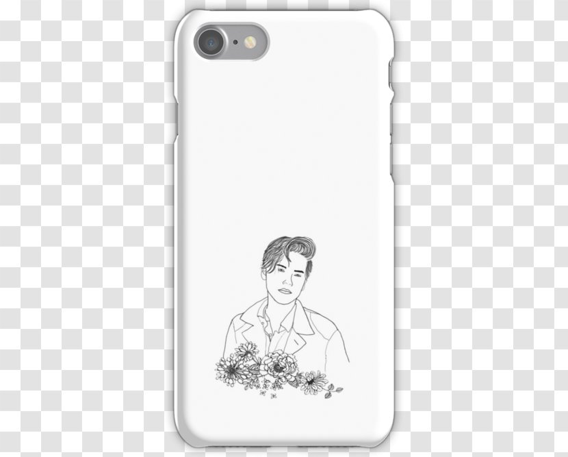 Apple IPhone 7 Plus 8 4S 5 X - White - Cole Sprouse Transparent PNG
