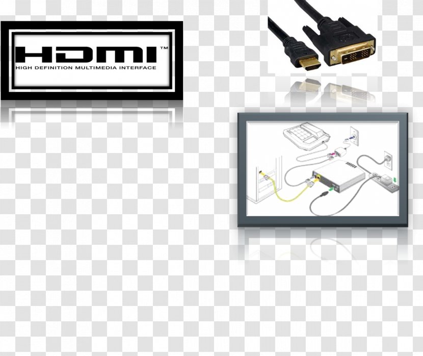 Digital Visual Interface HDMI Data Video Electrical Cable - Single - Sonido Transparent PNG