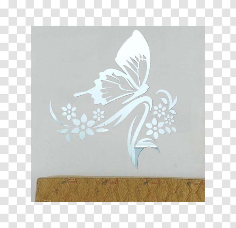 Butterfly Sticker Wall Decal Mirror Adhesive Transparent PNG