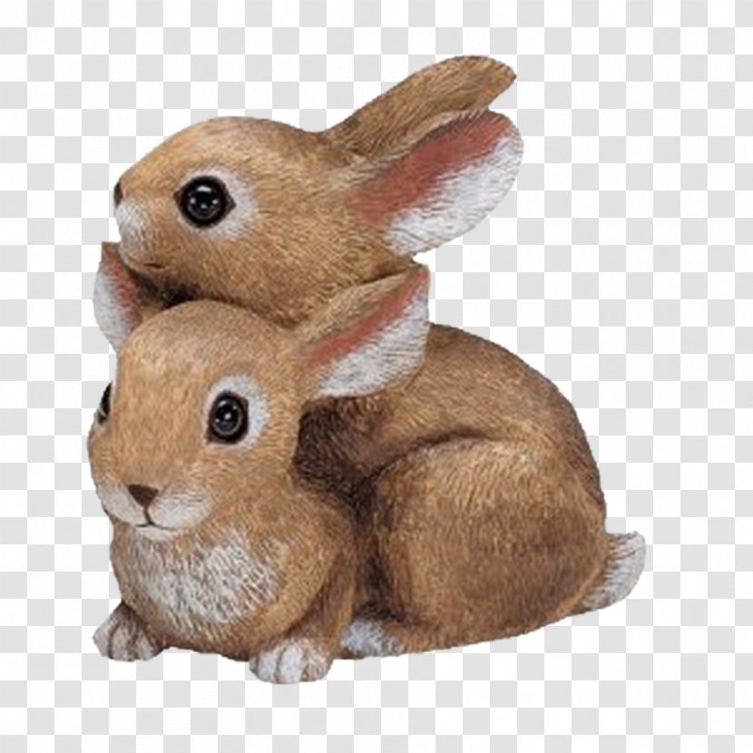 Garden Ornament Sculpture Statue - Yard - Rabbit Baby Transparent PNG