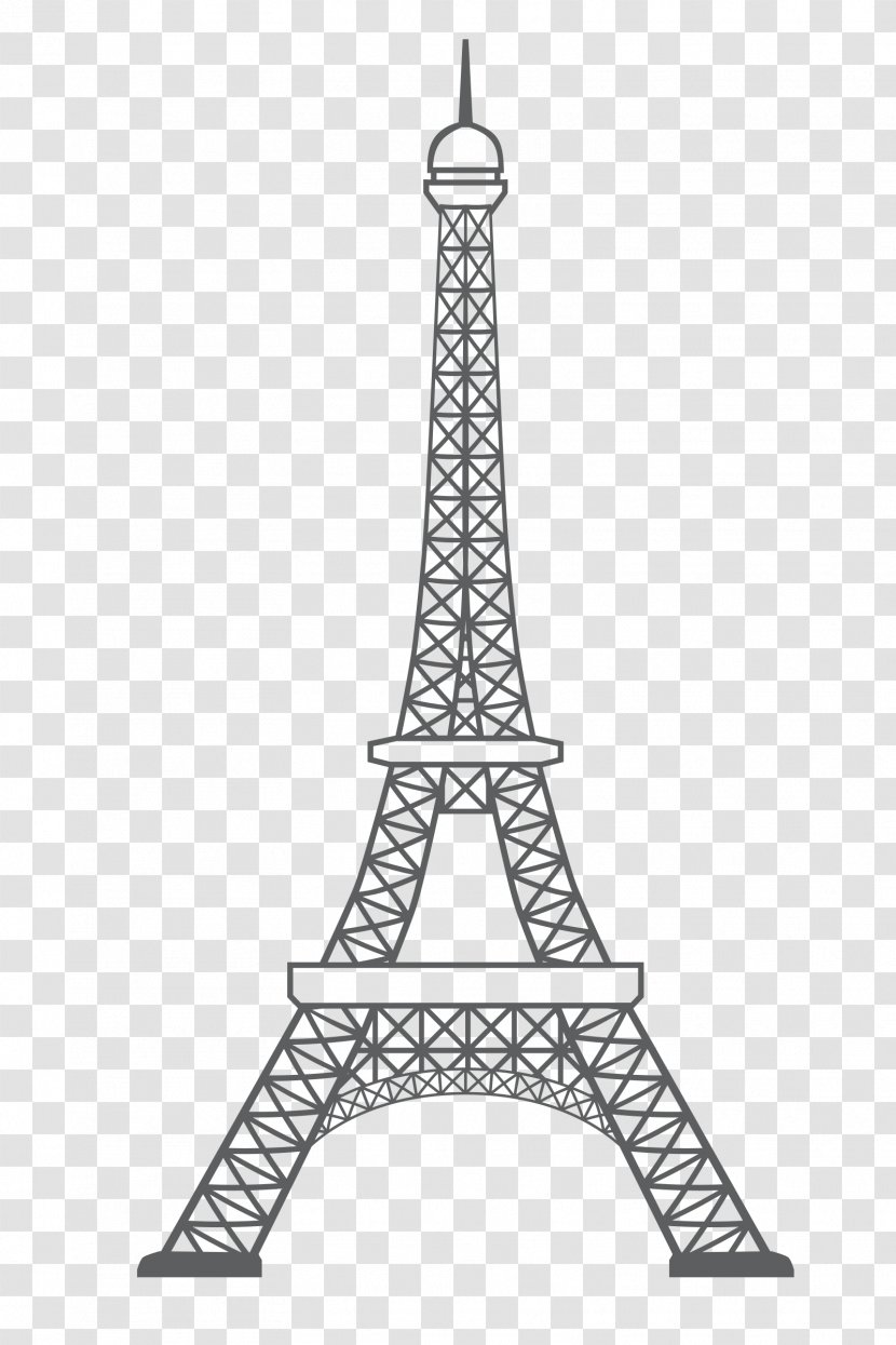 Eiffel Tower Statue Of Liberty Clip Art Monument - Stencil Transparent PNG