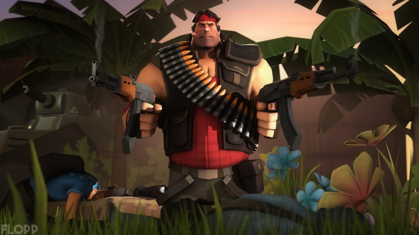 Team Fortress 2 Rambo: The Video Game Counter-Strike: Global Offensive Source Filmmaker - Valve Corporation - Rambo Transparent PNG