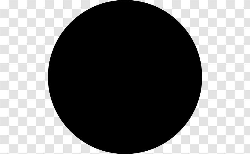 Circle Symbol Conjunction Lunar Phase Disk - Black - Moon Transparent PNG