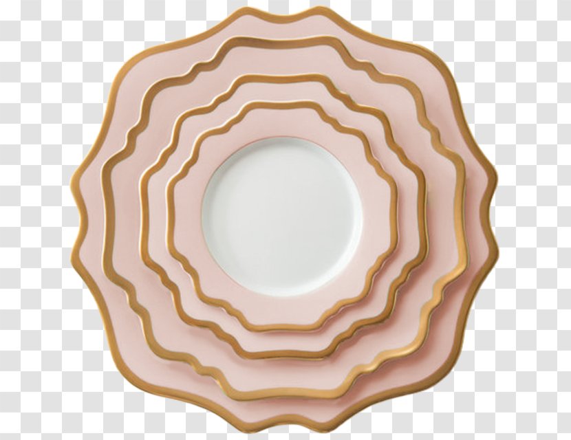 Plate Tableware Ceramic Gold Transparent PNG