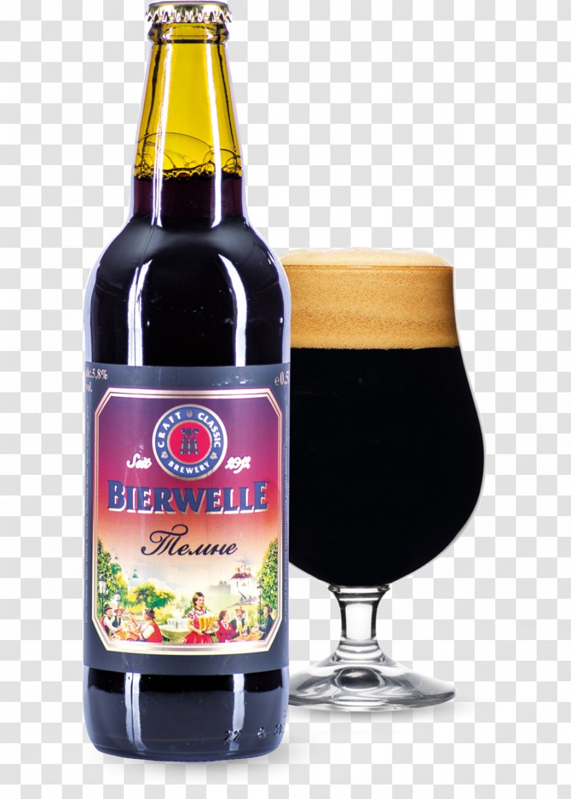 Ale Beer Bottle Пиво Bierwelle Stout - Kvass Transparent PNG