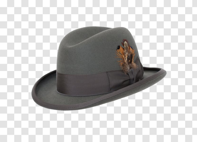 Fedora Homburg Beaver Hat Felt - With Fur Transparent PNG