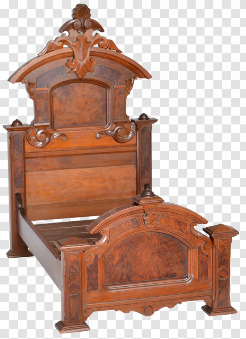 Bed Frame Bedside Tables Antique Victorian Furniture - China Doll Transparent PNG