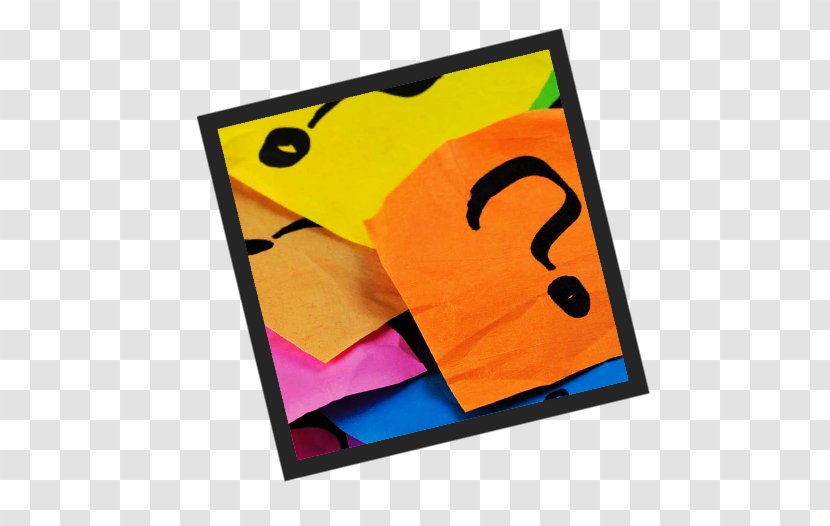 Rectangle Decision-making - Orange - Question Box Transparent PNG