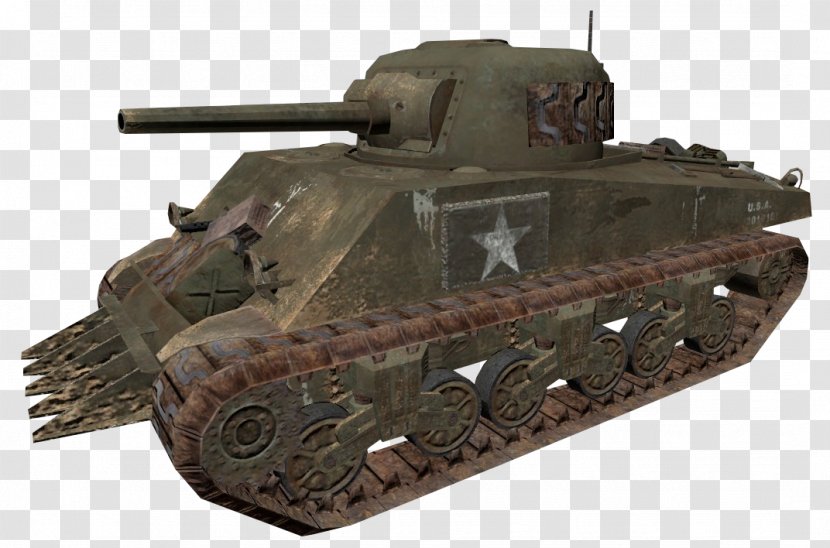 Churchill Tank M4 Sherman Medium Self-propelled Artillery Transparent PNG