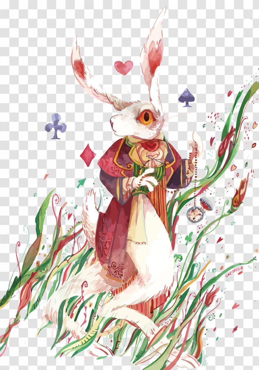 Rabbit Illustration - Rabits And Hares - Vector Watercolor Transparent PNG