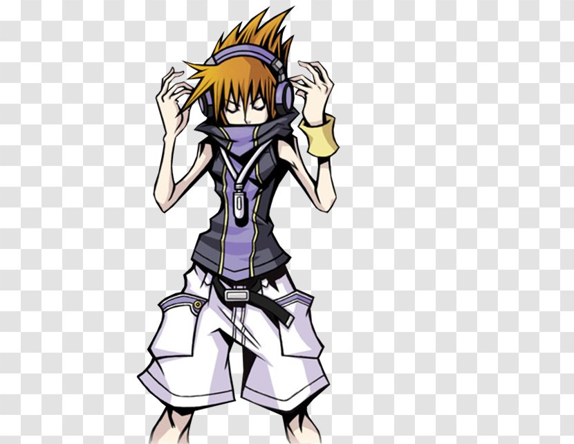 The World Ends With You Nintendo Switch Video Game Riku Kingdom Hearts - Watercolor Transparent PNG