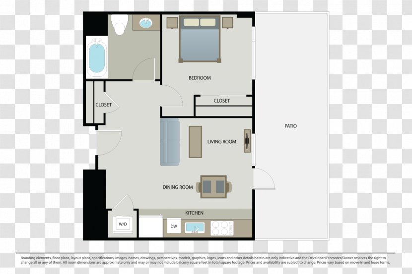Floor Plan House Square Foot Apartment - Bedroom Transparent PNG