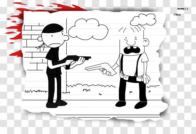 Diary Of A Wimpy Kid: The Last Straw Drawing School Shooting Columbine High - Heart - Superhero Kid Transparent PNG