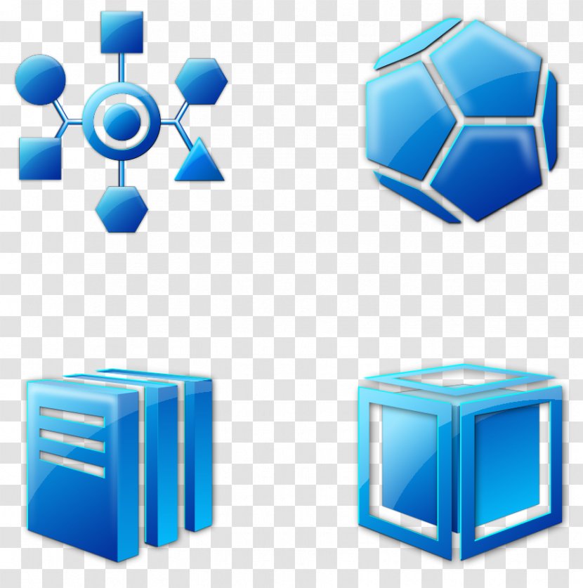 Dodecahedron Euclidean Vector Illustration - Blue - Strange Cliparts Transparent PNG