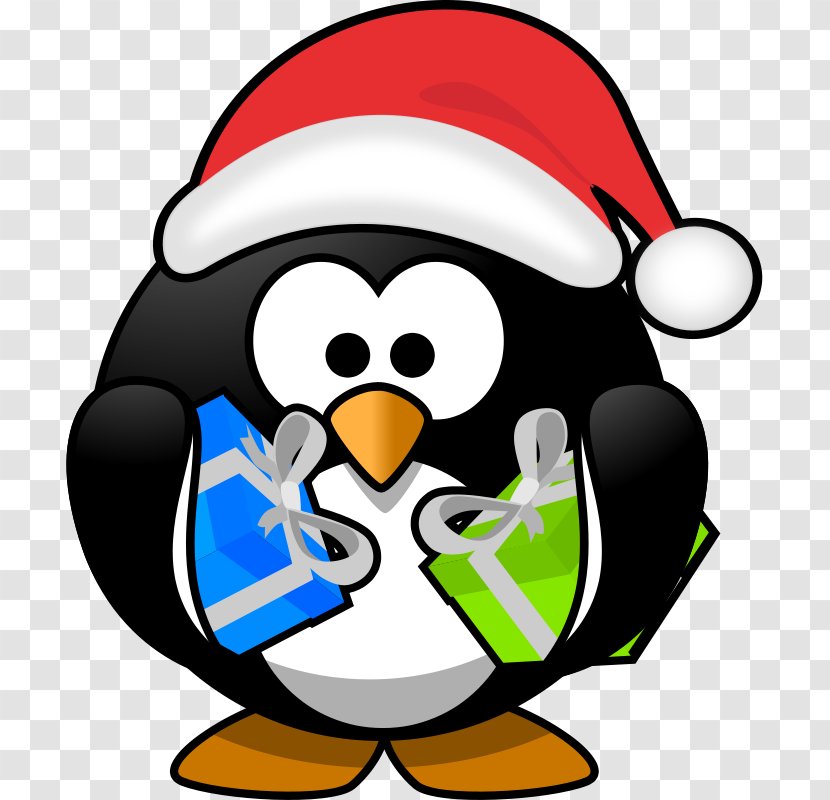Santa Claus Penguin Christmas Clip Art - Constant Cliparts Transparent PNG