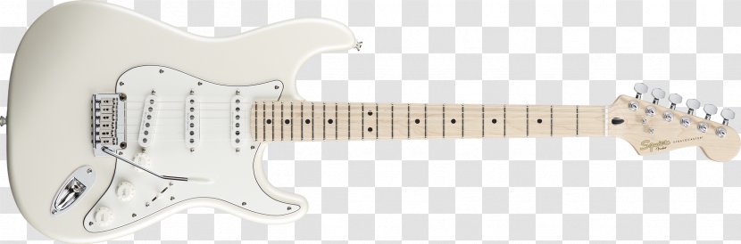 Fender Stratocaster Squier Deluxe Hot Rails Eric Clapton Musical Instruments Corporation - Silhouette - Bass Guitar Transparent PNG