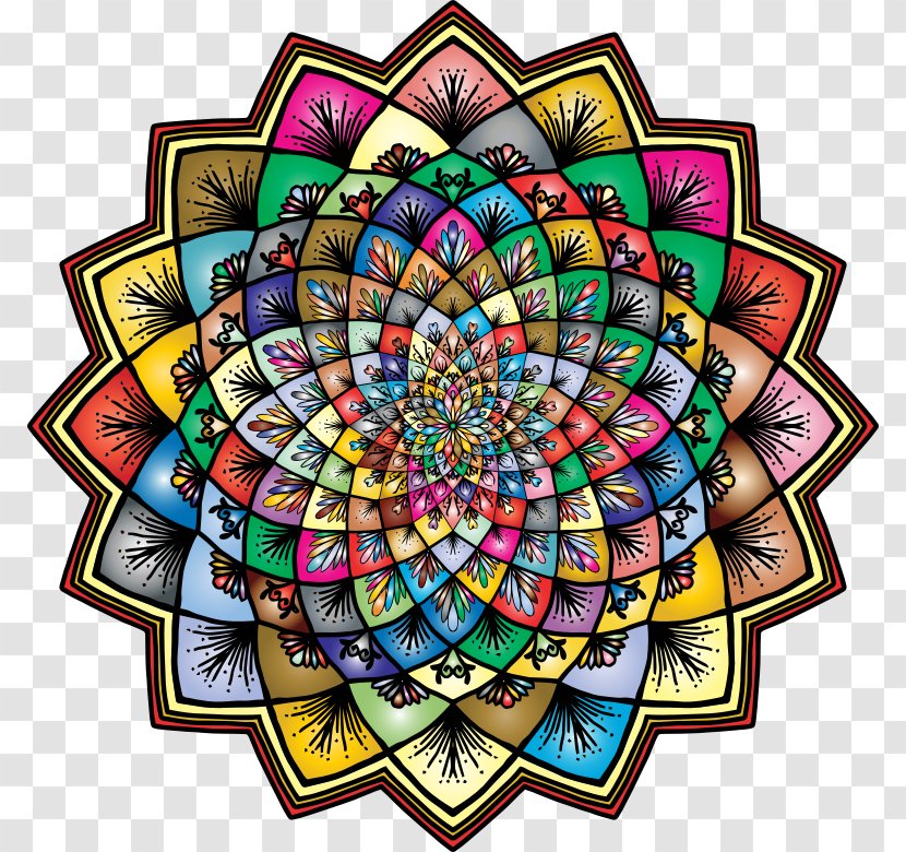 Mandalas For Meditation Yantra Clip Art - Coloring Book - Hinduism Transparent PNG