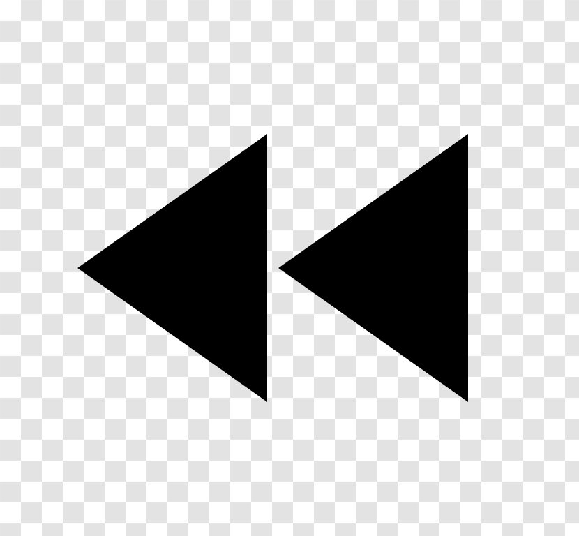 Button Arrow - Monochrome - Playback Transparent PNG