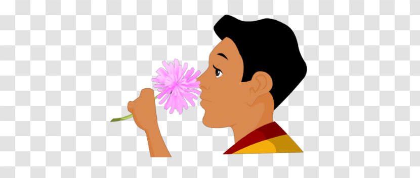 Flower Olfaction Odor Floral Scent Clip Art - Human Behavior Transparent PNG