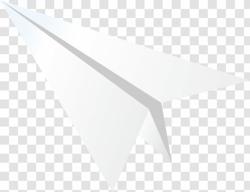 White Triangle Pattern - Text - Vector Paper Airplane Transparent PNG