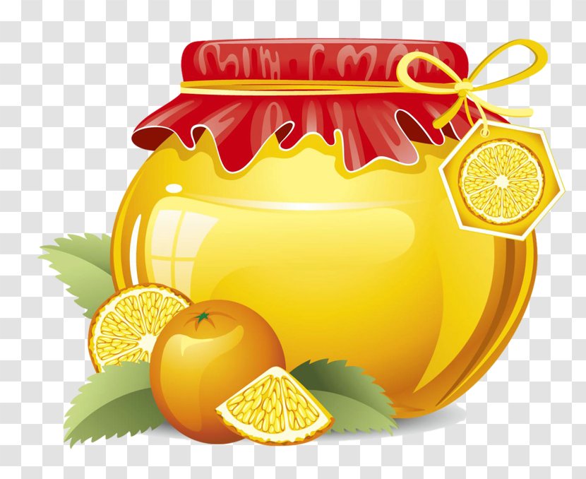 Marmalade Fruit Preserves Jar Clip Art - Strawberry - Honey Transparent PNG