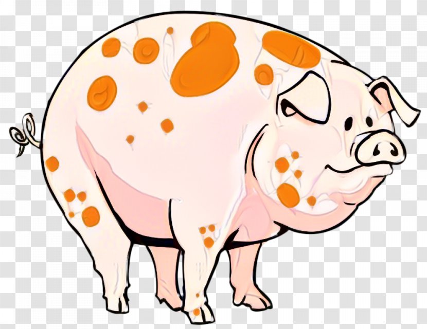 Domestic Pig Clip Art Illustration Cartoon - Snout - Livestock Transparent PNG