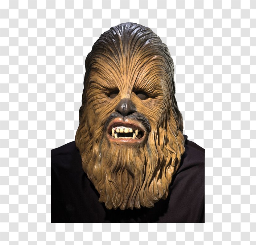 Chewbacca Star Wars Mask Wookiee Costume - Latex Transparent PNG