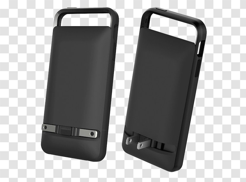 Mobile Phone Battery Charger Smartphone AC Power Plugs And Sockets Prong - Rectangle - Black Rechargeable Case Transparent PNG