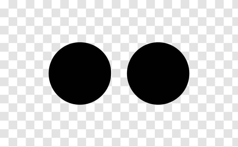Two Dots Flickr - Black And White - Lentes Transparent PNG