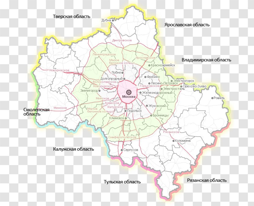 Odintsovo Solnechnogorsk Serpukhov Yegoryevsk Moscow - Arvutikaart - Map Transparent PNG