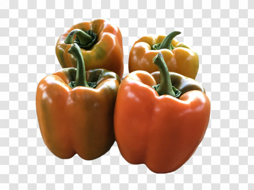 Bell Pepper Yellow Pepper Red Bell Pepper Pimiento Fruit Transparent PNG