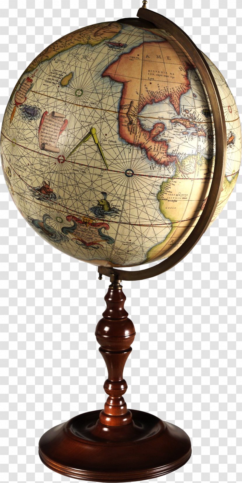 Celestial Globe World Map Replogle - Orrery Transparent PNG