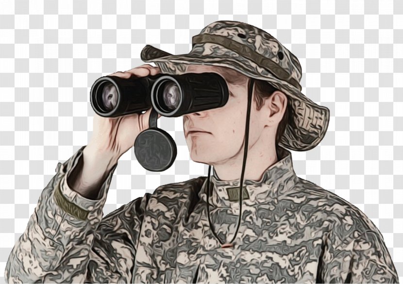 Army Cartoon - Gun - Gesture Monocular Transparent PNG