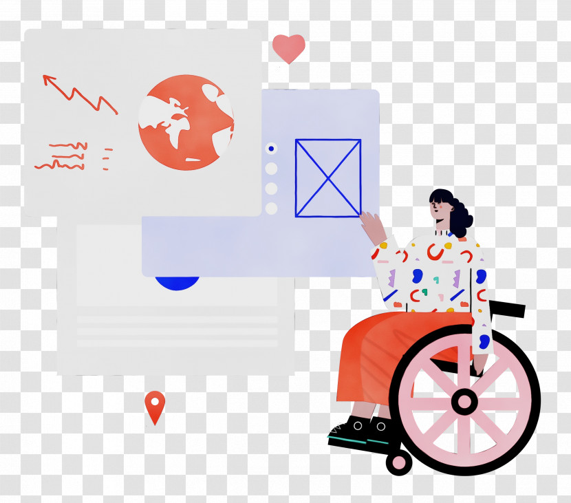 Drawing Traditionally Animated Film Visual Arts Wheelchair Logo Transparent PNG