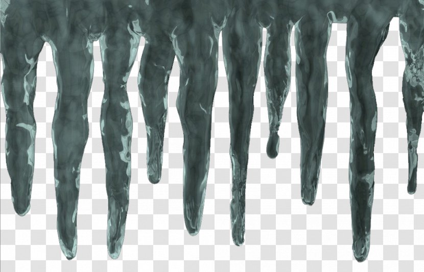 Icicle Ice Icon - Green Transparent PNG