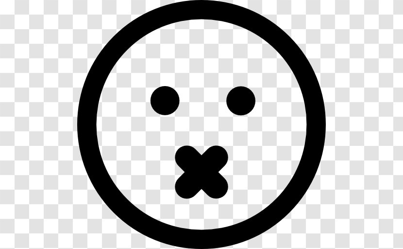 Emoticon Smiley Clip Art - Black And White Transparent PNG