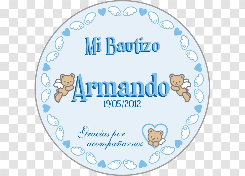 Blue Adhésifs Autocollants Pour Baptême Child Green Text - Gratis - Recuerdos Transparent PNG