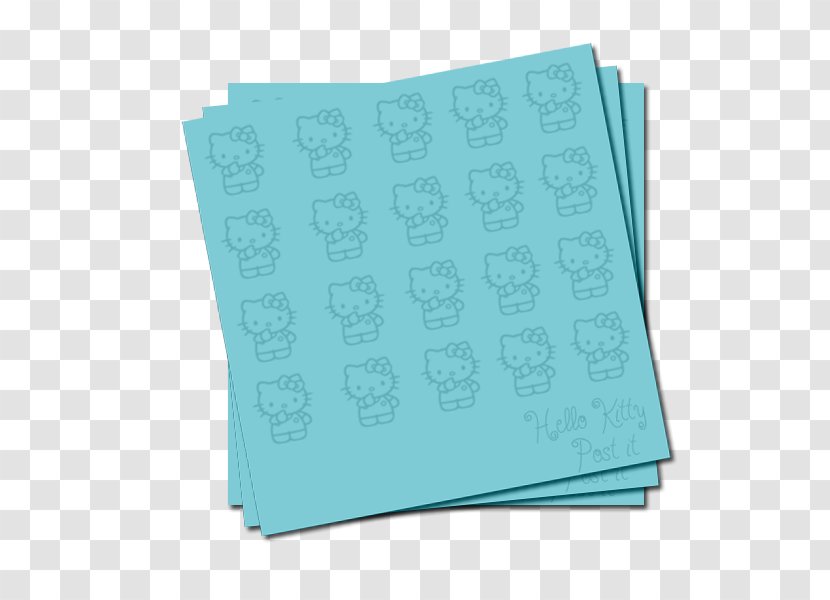 Turquoise Font - Hello Kitty Border Transparent PNG