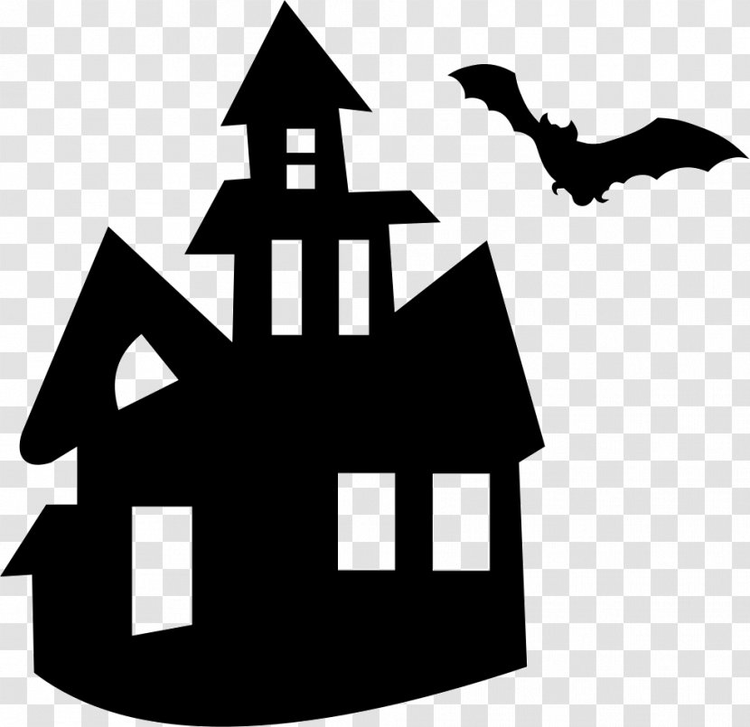 Clip Art Haunted House Halloween - Logo Transparent PNG