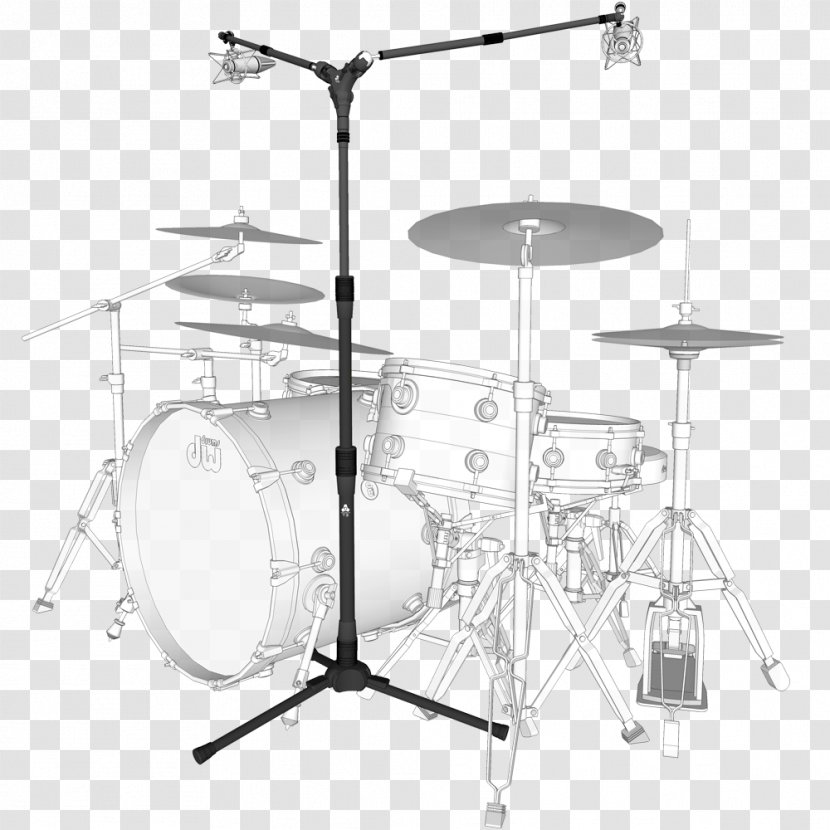 Snare Drums Microphone Bass Tom-Toms - Flower - Overhead Transparent PNG