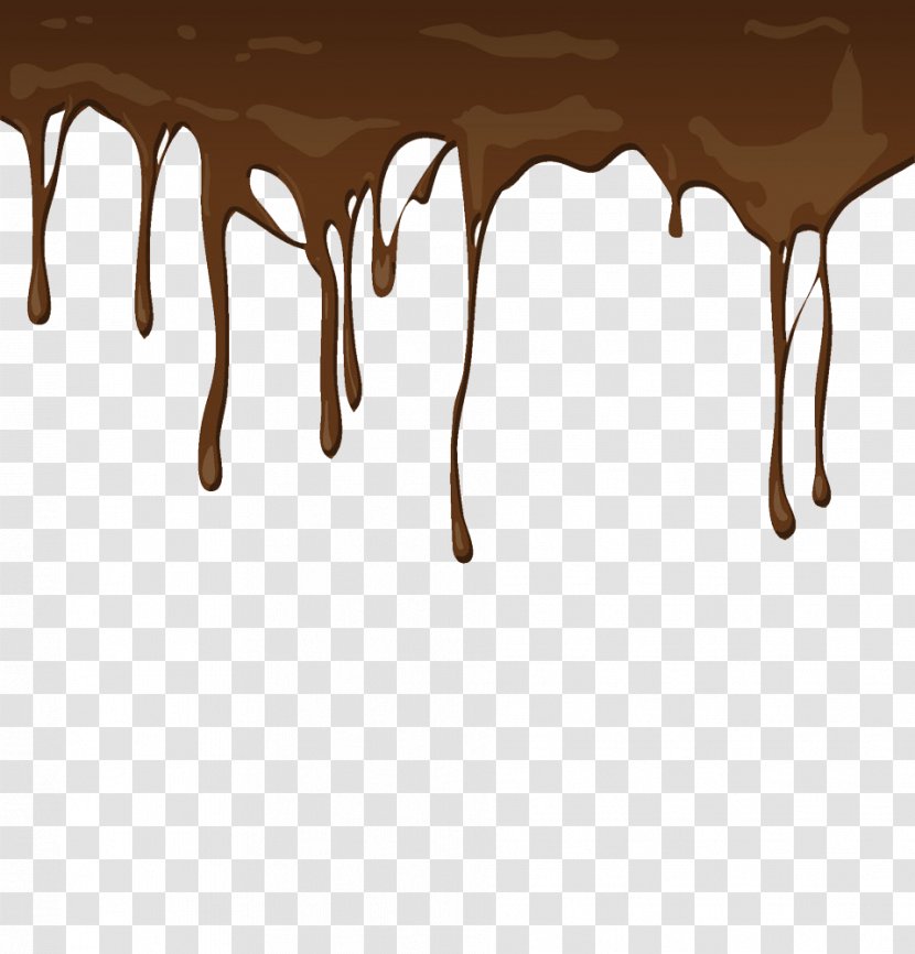 Oil Photography Drip Painting - Coffee-like Liquid Pattern Transparent PNG