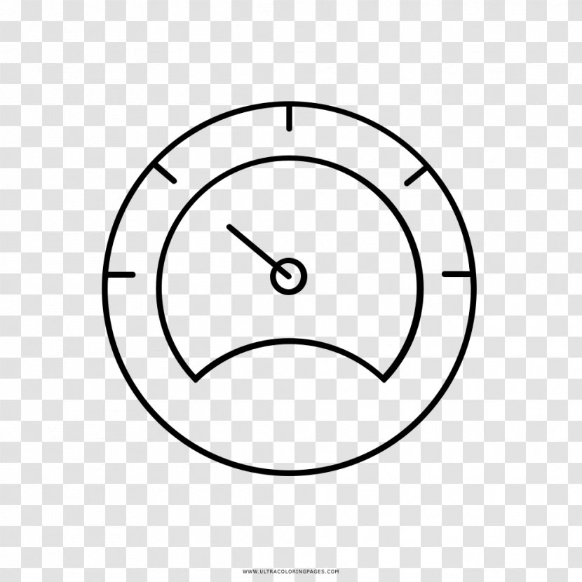 Drawing Coloring Book Motor Vehicle Speedometers Line Art Hatra - White - Unicorno Transparent PNG