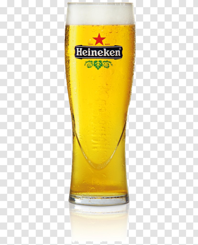 Heineken Premium Light Beer Lager Kronenbourg Brewery - Pint Glass Transparent PNG