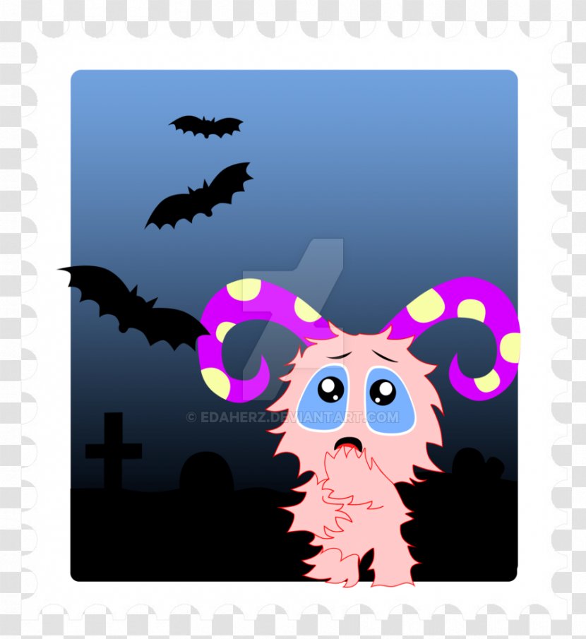 Illustration Cartoon Pink M Pattern Font - Scared Monster Transparent PNG