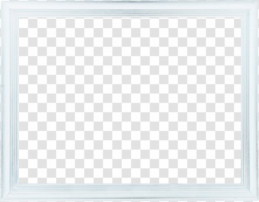 Chessboard Square Area Pattern - Rectangle - Pretty Blue Frame Transparent PNG