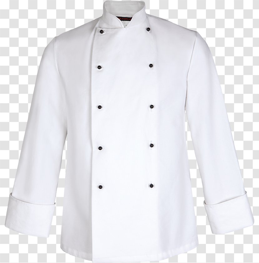 Lab Coats Chef's Uniform Clothing Collar Clothes Hanger - Chef Jacket Transparent PNG