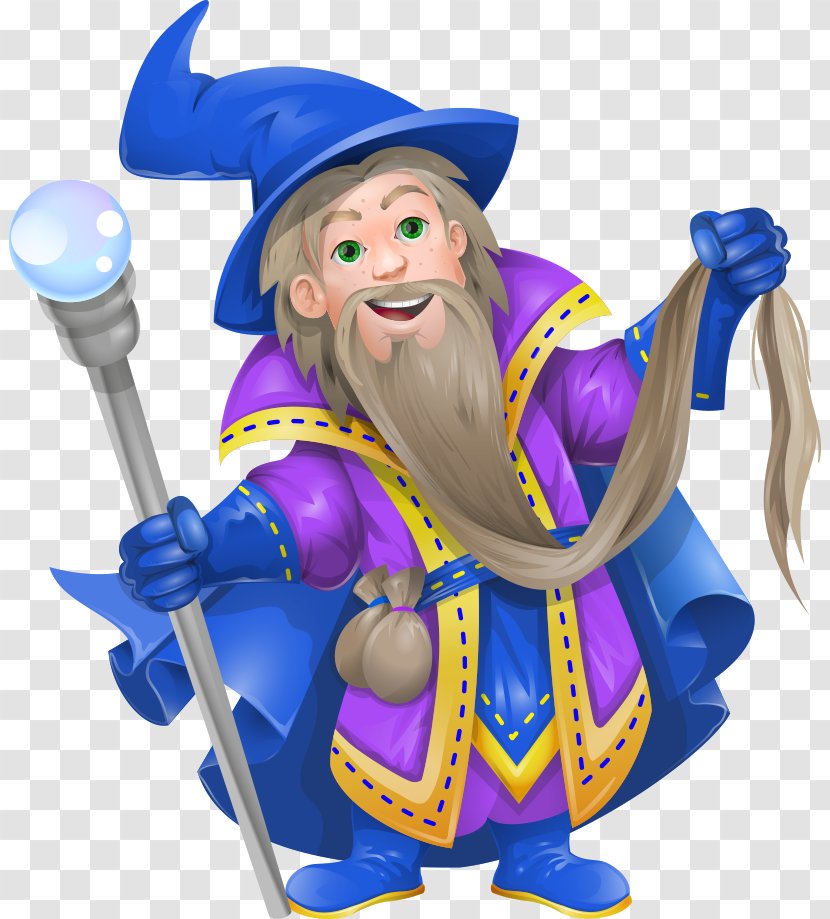 Free Content Drawing Clip Art - Hand-drawn Cartoon Character Game Wizard Transparent PNG