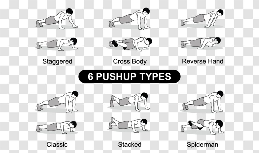 Push-up Exercise Vector Graphics Image - Body Jewelry - Bodybuilder Muscle Cartoon Transparent PNG